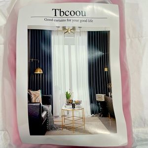 Tbcoou pink curtains